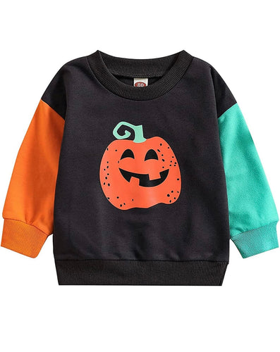 Pumpkin Color Block Sweater