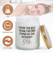 Love on fire Candle